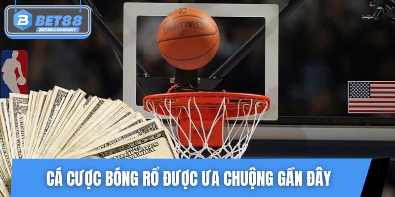 Cá cược bóng rổ là loại hình được ưa chuộng gần đây