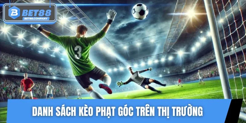 Danh sách những kèo phạt góc thường gặp trên thị trường